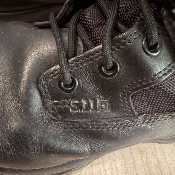 5.11 Tactical ATAC Storm 8" Waterproof Side Zip Boots Men’s Size 10 Black - Picture 7 of 9